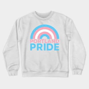 Portland Oregon Pride Festival - Trans Rainbow - Vintage Crewneck Sweatshirt
